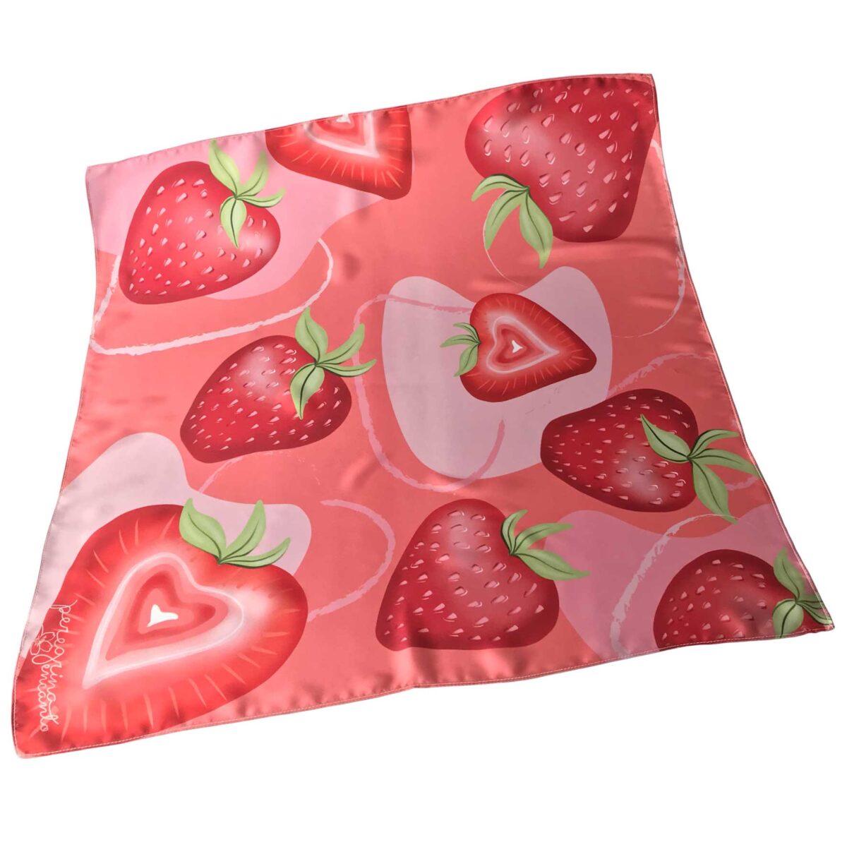 pañoletas bandanas fresas frutas